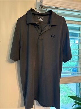 Under Armour Men’s Charcoal Gray Polo Shirt